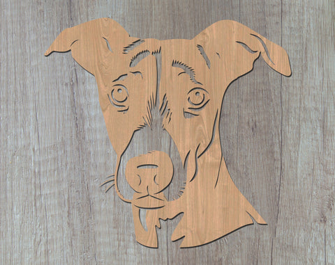 Whippet Laser SVG Cut File, Whippet Glowforge File, Whippet DXF, Whippet Wall Art SVG SVG HappyDesignStudio 