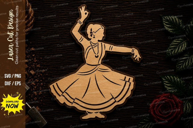 Whirling Dervish Dance Ornament Laser Cut SVG File SVG Regulrcrative 