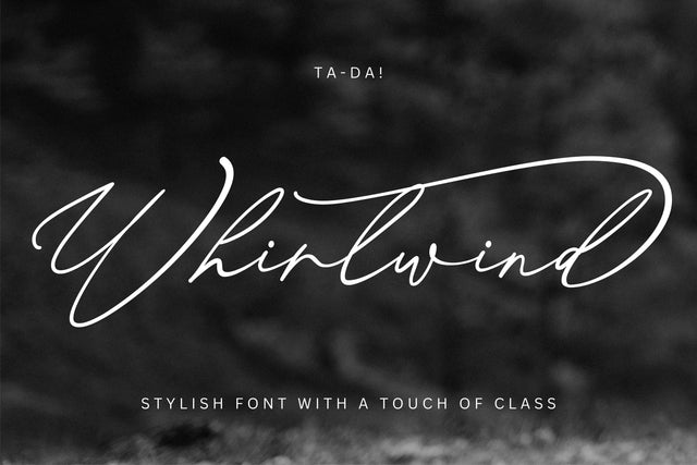 Whirlwind Font gatype 