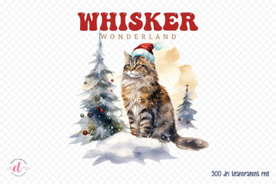 Whisker Wonderland - Christmas Cat Sublimation Sublimation CraftLabSVG 