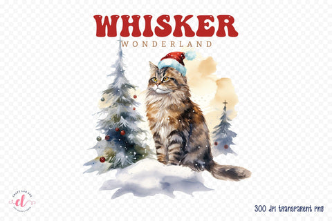 Whisker Wonderland - Christmas Cat Sublimation Sublimation CraftLabSVG 