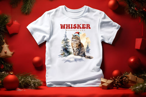 Whisker Wonderland - Christmas Cat Sublimation Sublimation CraftLabSVG 