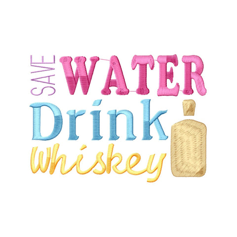 Whiskey Embroidery Designs Bundle - 6 Designs, Whiskey Quotes Embroidery, Whiskey Sayings PES Files, Whiskey Is Always A Good Idea Embroidery/Applique DESIGNS HappyDesignStudio 