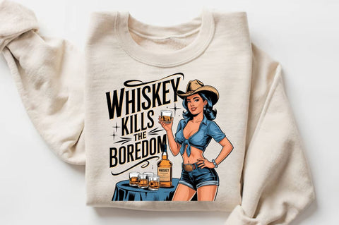 Whiskey Kills The BOREDOM Sublimation T-Shirt Sublimation Regulrcrative 