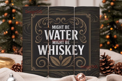 Whiskey or Water? 20oz Tumbler Wrap Sublimation DesignSVG 