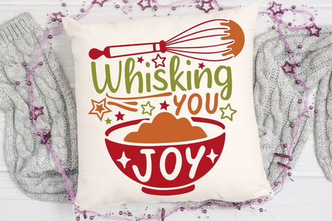Whisking You Joy| Funny Christmas Baking SVG Cutting Files. SVG CosmosFineArt 