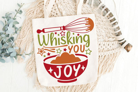 Whisking You Joy| Funny Christmas Baking SVG Cutting Files. SVG CosmosFineArt 