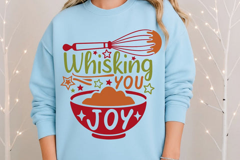 Whisking You Joy| Funny Christmas Baking SVG Cutting Files. SVG CosmosFineArt 