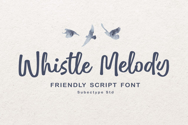 Whistle Melody - Fun Script Font Font Subectype Studio 