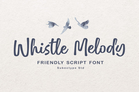 Whistle Melody - Fun Script Font Font Subectype Studio 