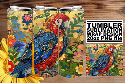 Whistling Feathered Festival Tumbler Sublimation - 20oz Sublimation afrosvg 