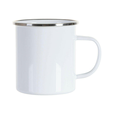White 17oz Camping Mug | Craft Express Sublimation-Ready Enamel Mug | Blanks for Sublimation Physical Craft Express 