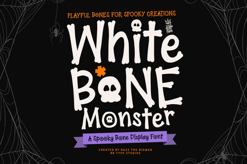 White Bone Monster Font BB Digital Arts 