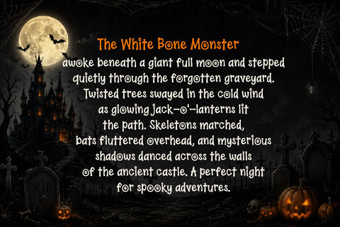 White Bone Monster Font BB Digital Arts 