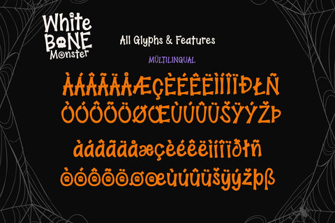 White Bone Monster Font BB Digital Arts 