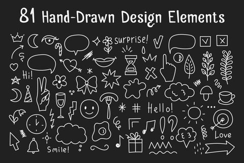 White Chalk Doodles PNG Clipart Sublimation Rin Green 