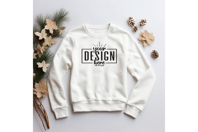 White Christmas Sweatshirt Mockups SVG Craftlabsvg24 