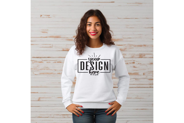 White Christmas Sweatshirt Mockups SVG Craftlabsvg24 