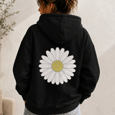 White Daisy Flower Embroidery Design – Simple Floral Daisy Blossom Machine Embroidery File Embroidery/Applique DESIGNS PatternFeed8 