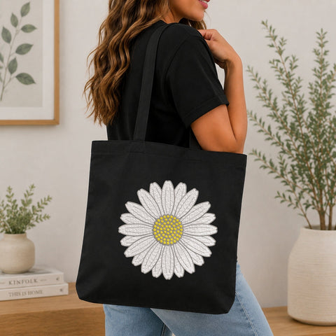 White Daisy Flower Embroidery Design – Simple Floral Daisy Blossom Machine Embroidery File Embroidery/Applique DESIGNS PatternFeed8 