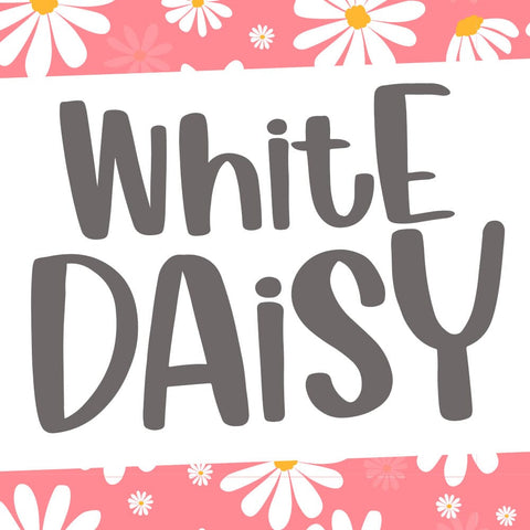 White Daisy Font Dm Letter Studio 