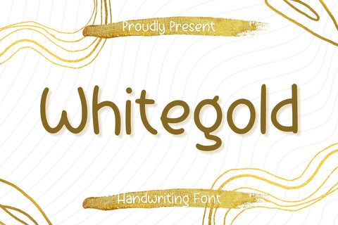 White Gold Font Aisyah 