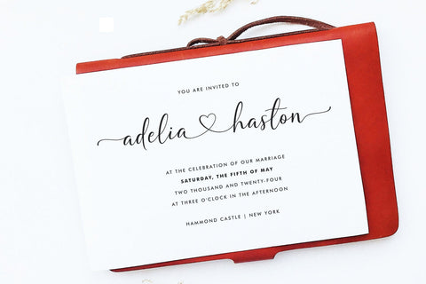 White Heart | Wedding Branding Font Font Jimtype Studio 