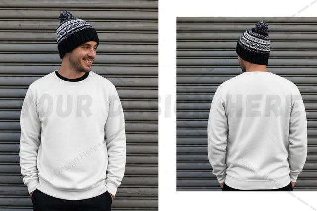 White long sleeve t-shirt mockup Mock Up Photo Designangry 