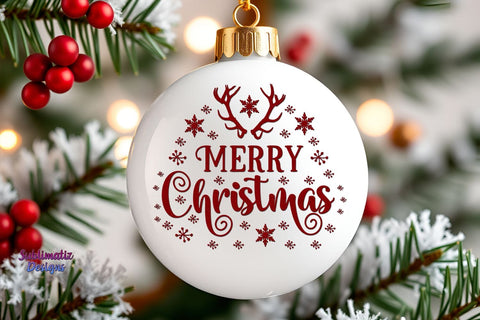 White Ornament Holiday Mockup Mock Up Photo Sublimatiz Designs 