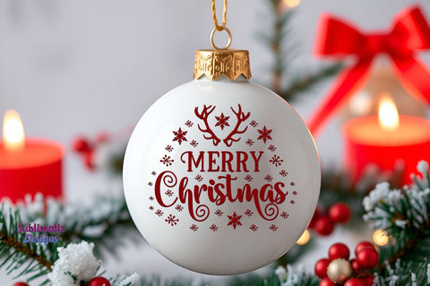 White Ornament Mockup for Holidays Mock Up Photo Sublimatiz Designs 