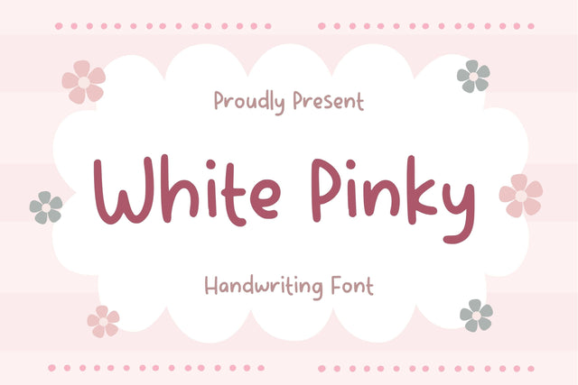 White Pinky Font Aisyah 