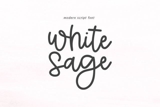 White Sage - Modern Handwritten Font Font KA Designs 