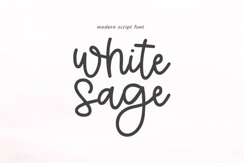 White Sage - Modern Handwritten Font Font KA Designs 