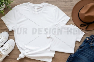 White t-shirt mockup design Mock Up Photo Regulrcrative 