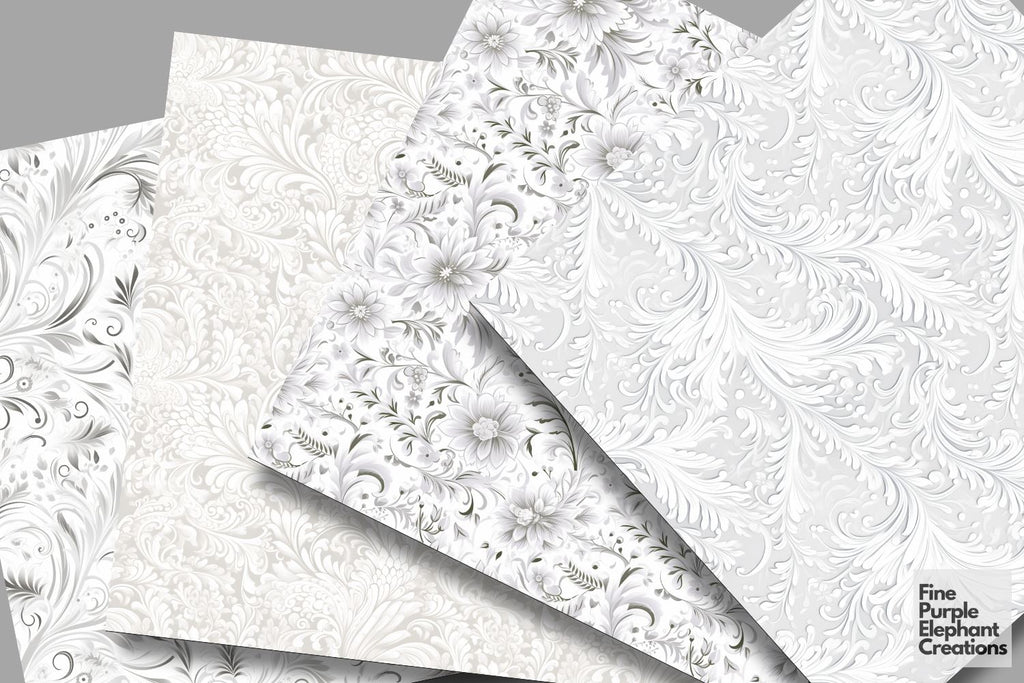 White Wedding Lace Flourish - So Fontsy