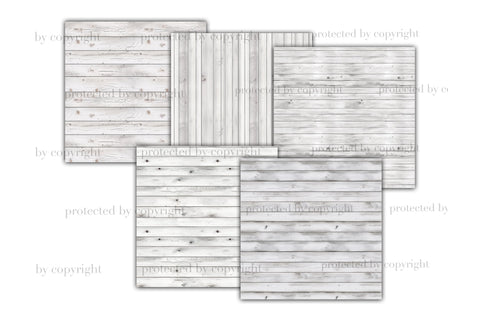 White Wooden Boards Pattern | Wood Texture Bundle Digital Pattern GlamArtZhanna 