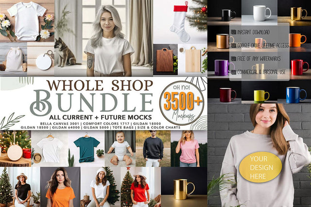 Whole Shop Mockup Bundle Mock Up Photo Creativeart88 