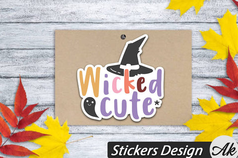 Wicked cutie Stickers Design SVG akazaddesign 