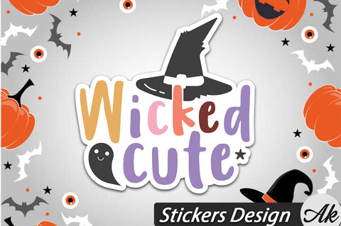 Wicked cutie Stickers Design SVG akazaddesign 