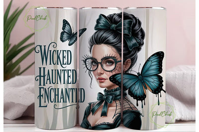 Wicked Halloween 20oz Tumbler Wrap Sublimation PixelChick 