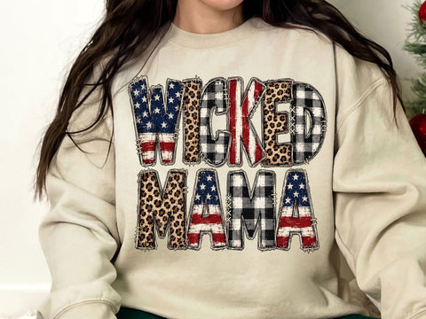 Wicked Mama Patriotic PNG Clipart SVG artprintfile 