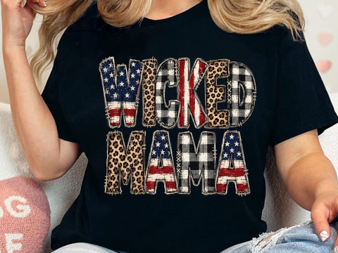 Wicked Mama Patriotic PNG Clipart SVG artprintfile 