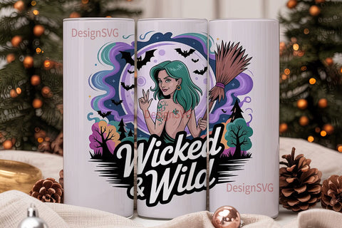 Wicked Witch 20oz Tumbler Wrap Sublimation DesignSVG 