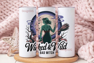 Wicked Witch 20oz Tumbler Wrap Sublimation DesignSVG 