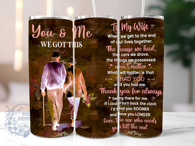 Wife Christmas Gift Ideas Wedding Anniversary Romantic Gifts Tumbler PNG, Wife from Husband to My Wife Gifts, Straight & Tapered Tumbler Wrap PNG, Instant Digital Download PNG Sublimation ToriDesigns 