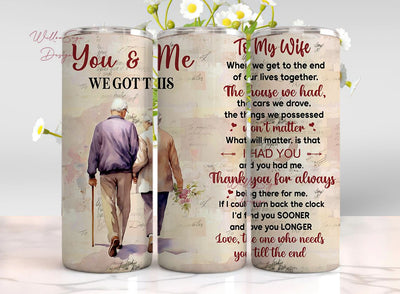 Wife from Husband to My Wife Gifts - Wife Christmas Gift Ideas Wedding Anniversary Romantic Gifts, Digital Download For Tumbler Sublimation WillowSageDesign 