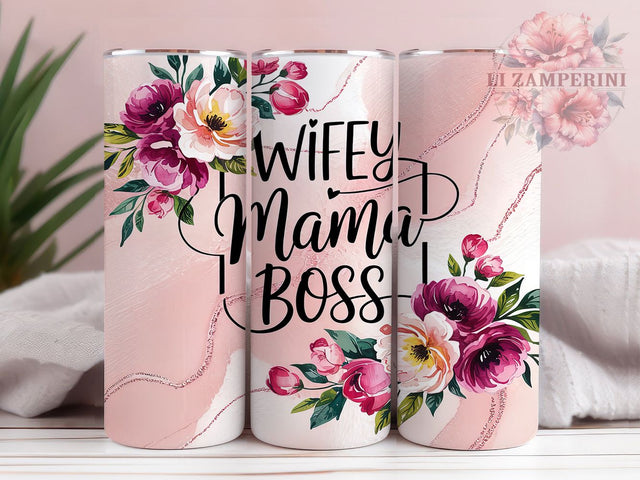 Wife Mama Boss Empowerment Tumbler, Boss Lady Tumbler Wrap, 20Oz Tumbler PNG, Mom Life Tumbler Design, Mama Boss Sublimation, Gift for Mom Tumbler, Empowered Women Tumbler Sublimation Li Zamperini 