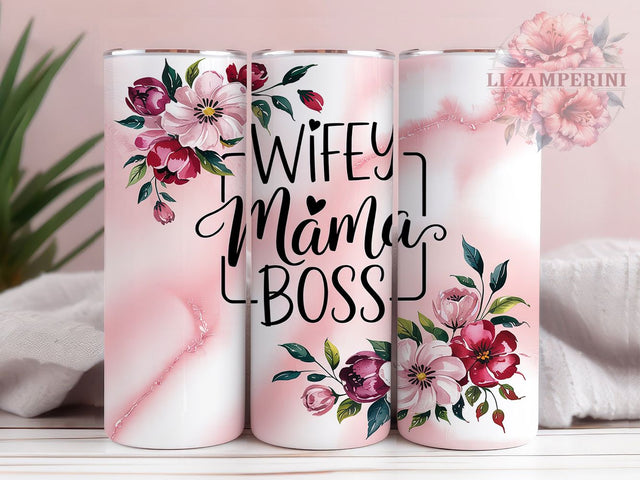 Wife Mama Boss Empowerment Tumbler, Boss Lady Tumbler Wrap, 20Oz Tumbler PNG, Mom Life Tumbler Design, Mama Boss Sublimation, Gift for Mom Tumbler, Empowered Women Tumbler Sublimation Li Zamperini 
