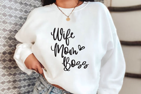 Wife mom boss, Entrepreneur SVG Bundle, Entrepreneur T-shirt,Entrepreneur SVG, Funny Quotes, Svg Design, God, Jesus , SVG farhad farhad 