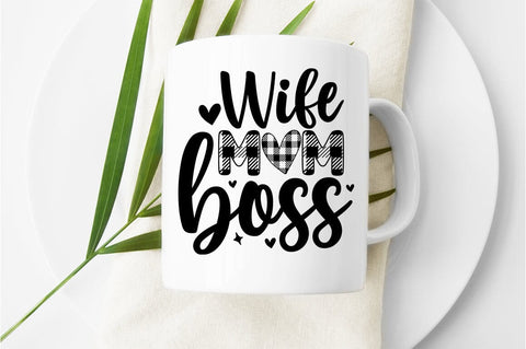 Wife mom boss SVG Design SVG Designangry 